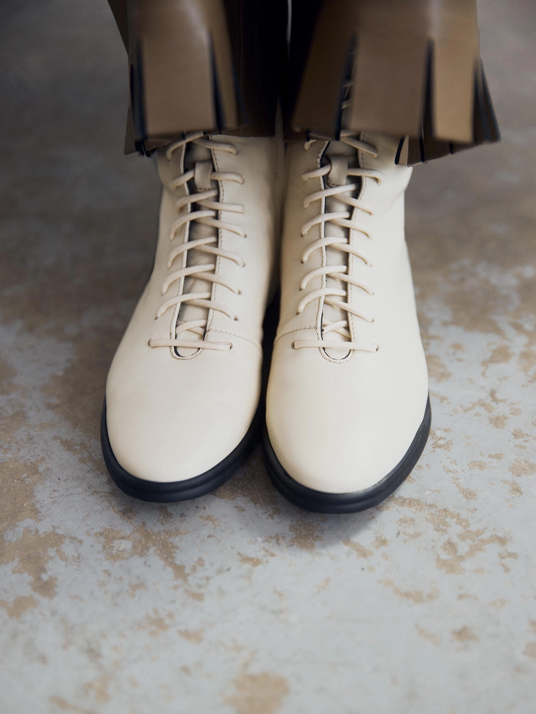 Palermo Cream Boot Wide Range Support Foot