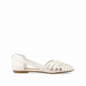 Urban Trend Step EKKO WOVEN FLATS IN VEGAN LEATHER Fast Stride Weekend Ready