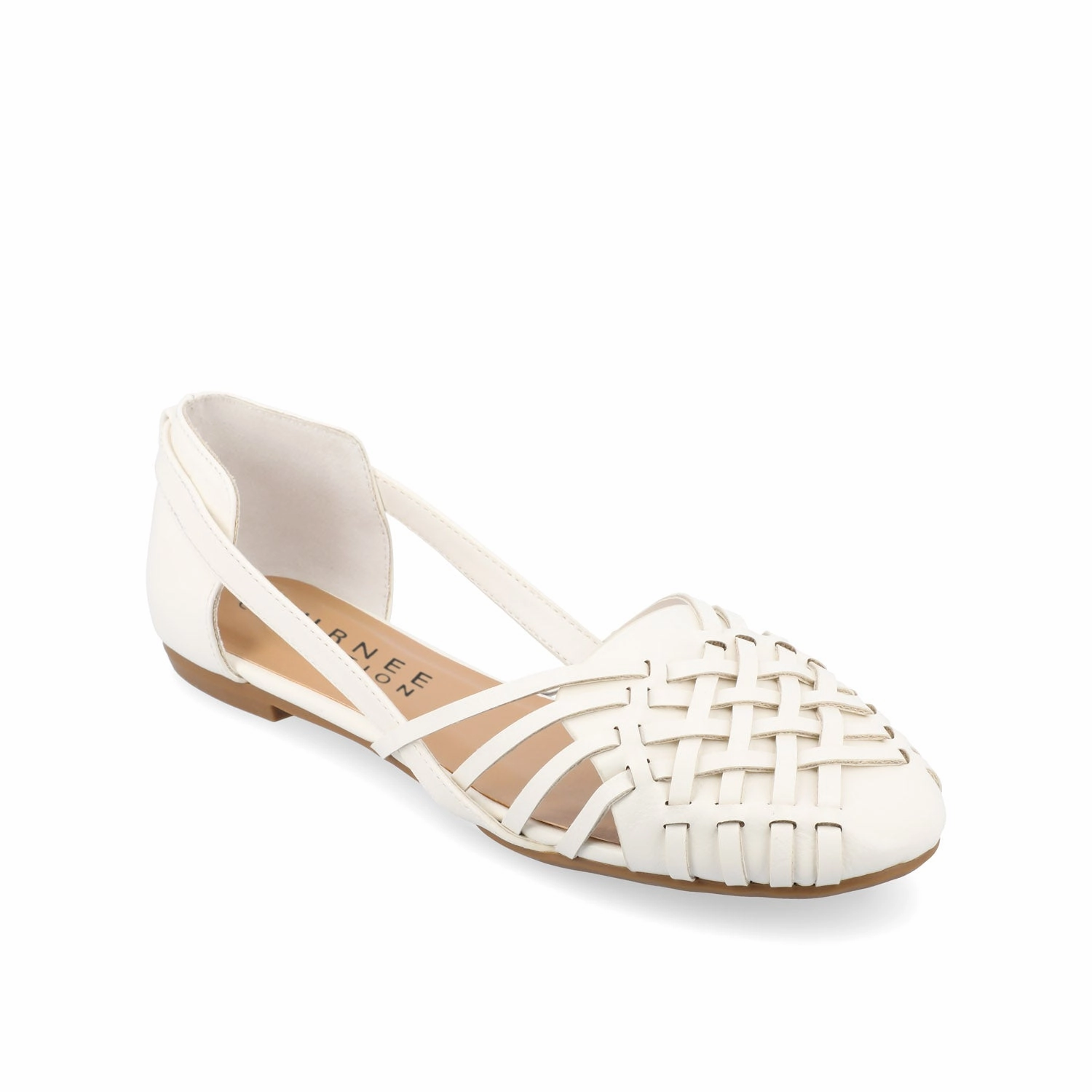 Urban Trend Step EKKO WOVEN FLATS IN VEGAN LEATHER Breathable Sole
