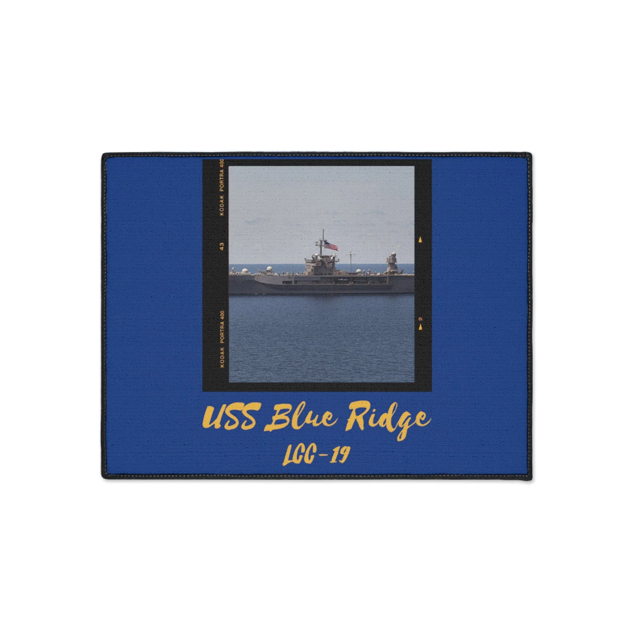 USS Blue Ridge LCC-19 United States Ship POD Heavy Duty Floor Mat