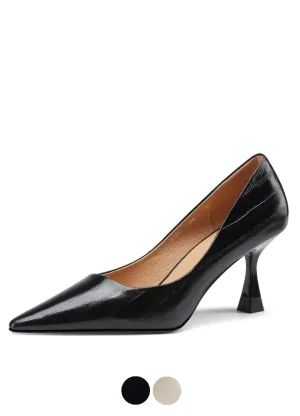 USS Shoes Begonia Women's Leather Pointed Toe Pumps