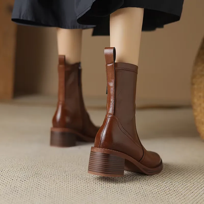USS Shoes Doly Women's Autumn Mid Calf Boots