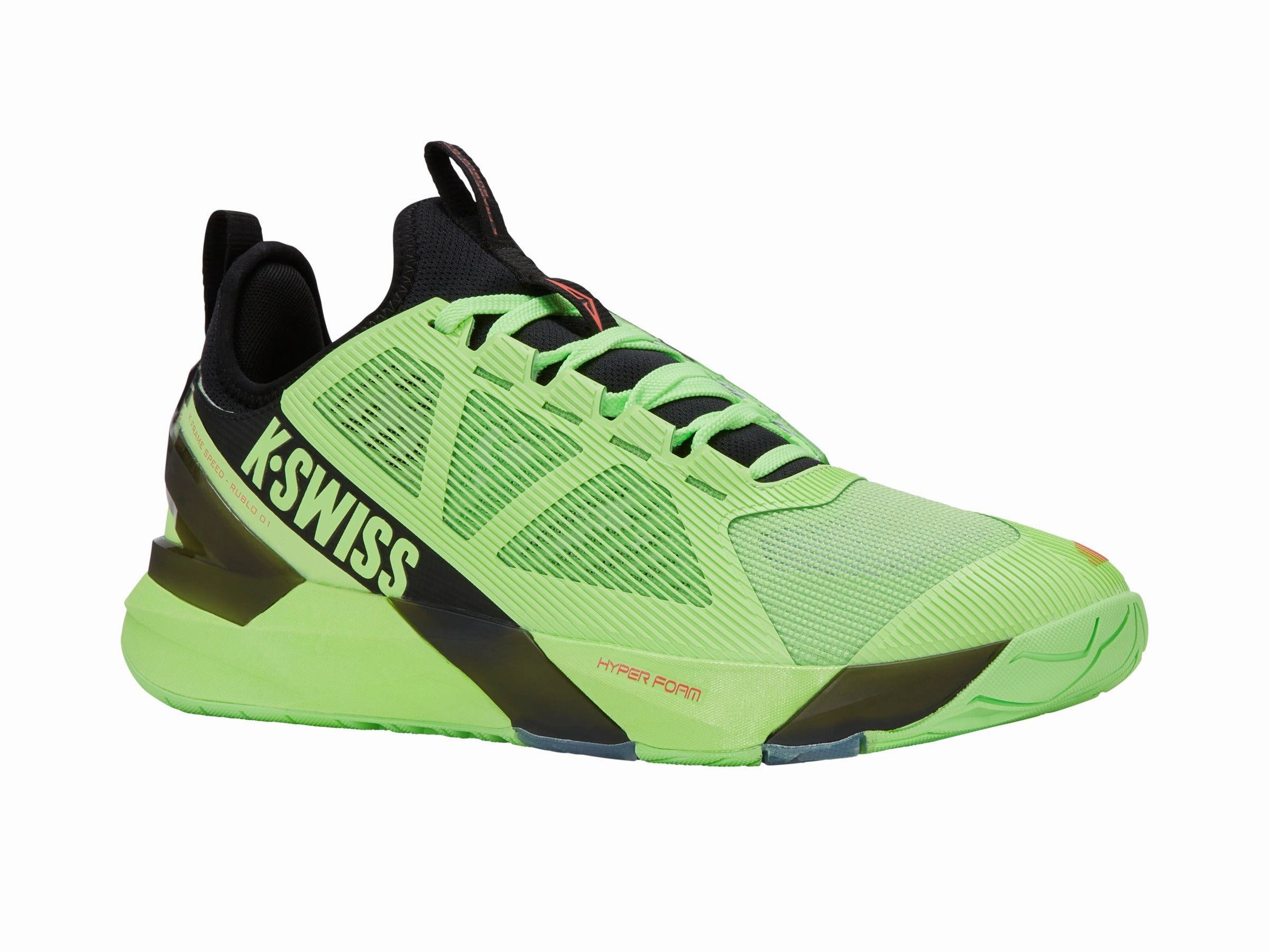 09483-306-M | K-FRAME SPEED RUBLO | SOFT NEON GREEN/BLACK/NEON LAVA Feather Light Travel Enthusiasts