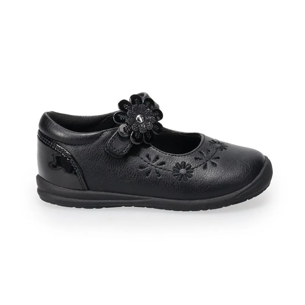 Valencia Imports (Rachel Shoes) Toddler Girls Briar Mary Jane w/ Velcro Strap Black Patent