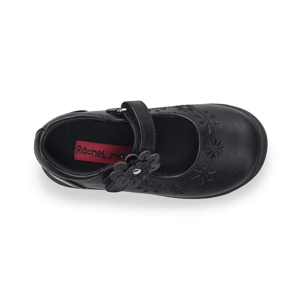 Valencia Imports (Rachel Shoes) Toddler Girls Briar Mary Jane w/ Velcro Strap Black Patent