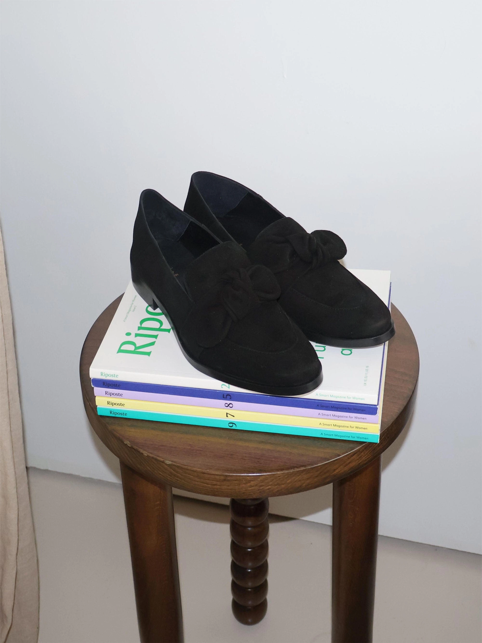 Valencia Black Suede Loafer Event Light