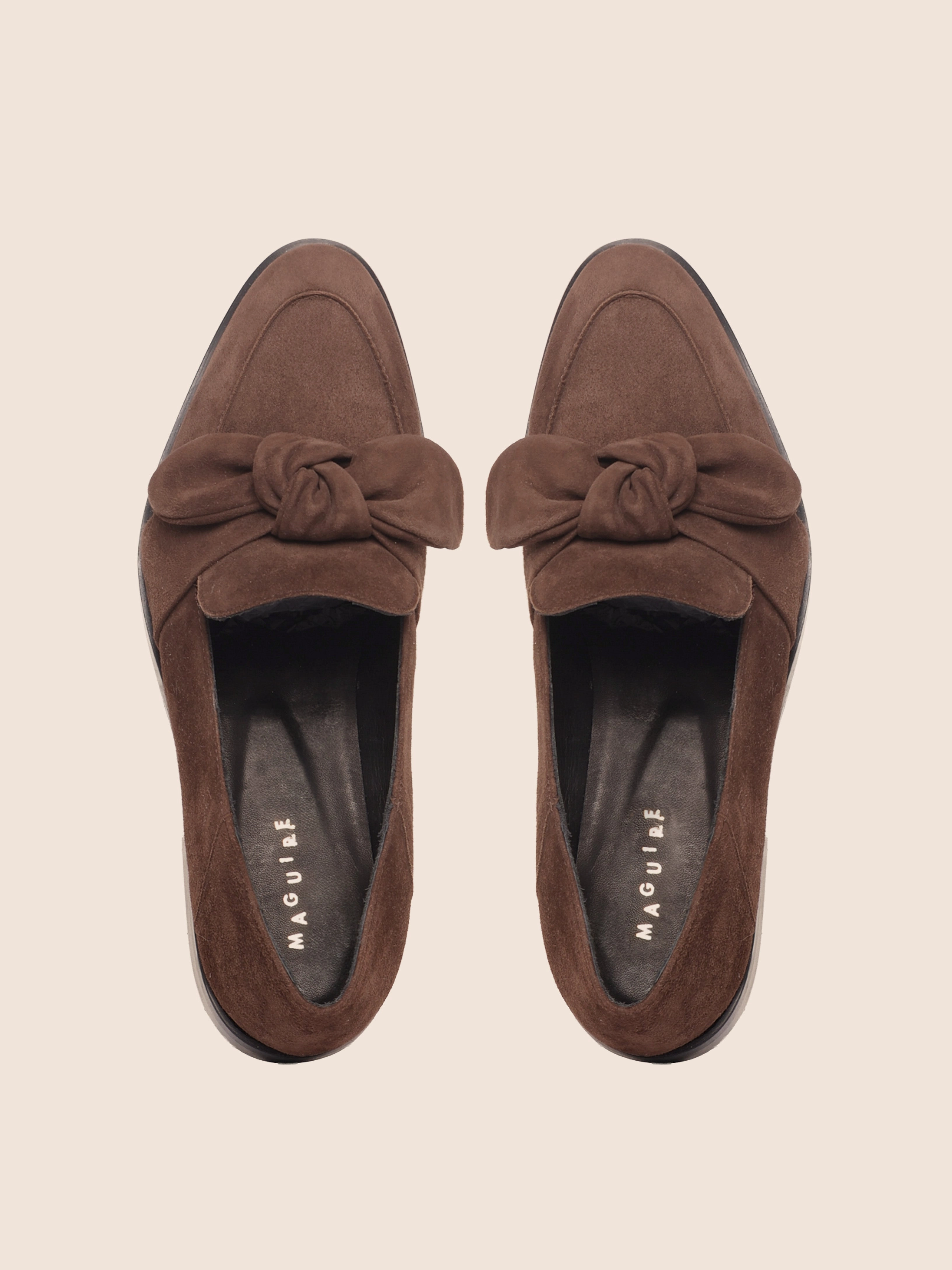 Comfortable Walking Flats Valencia Brown Loafer