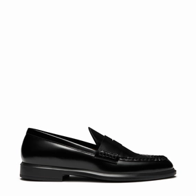 Vend?me Blandine black spazzolato leather loafers Abrasion Resistant Outsole speed - promotion - level