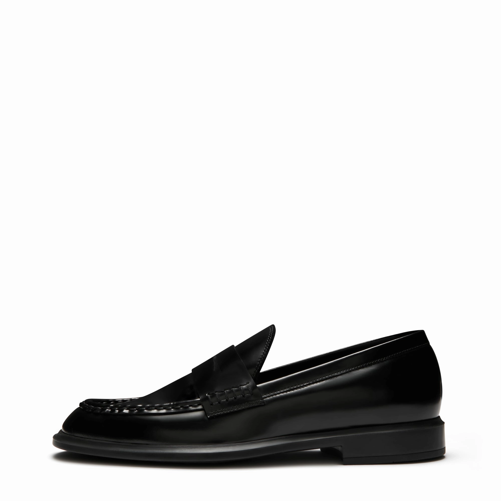 Vend?me Blandine black spazzolato leather loafers profitable