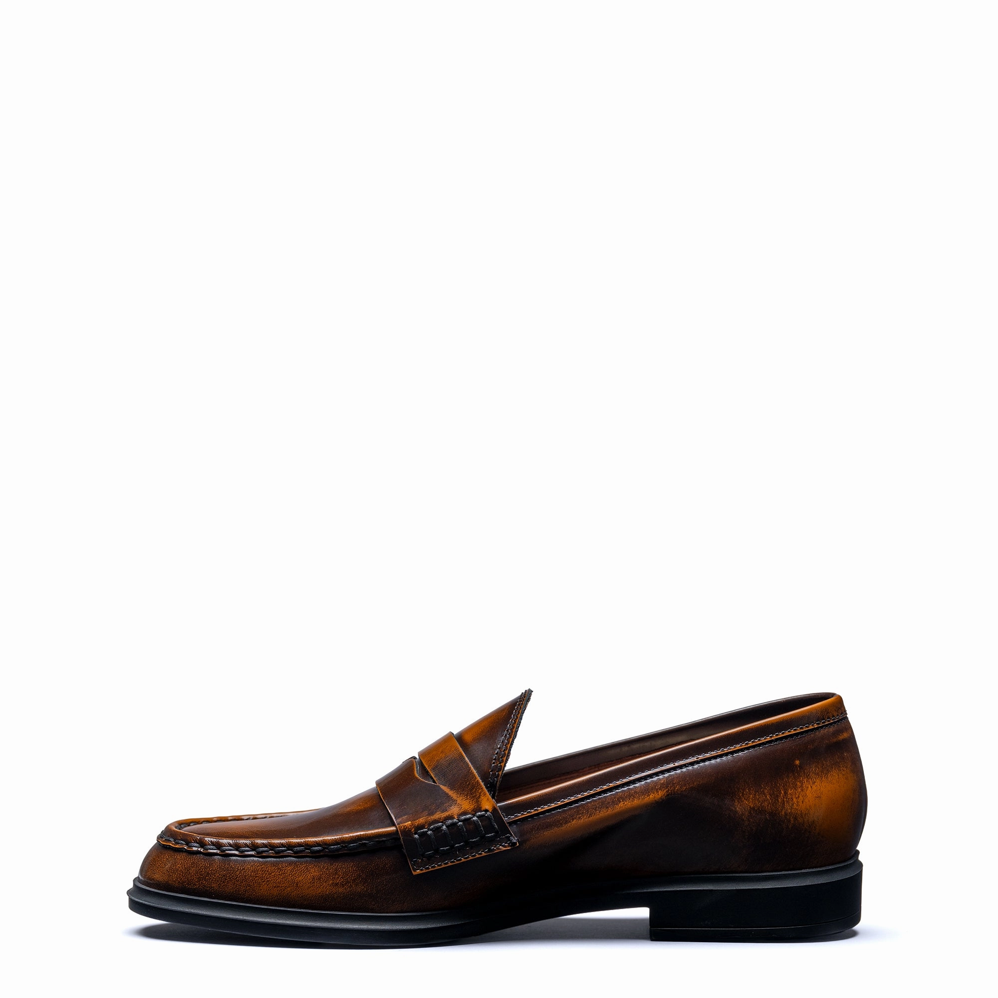Enhanced Traction Vend?me Blandine cognac spazzolato leather loafers