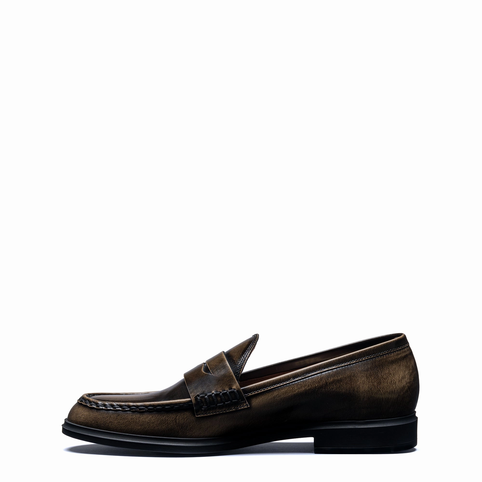 Upgraded arch whole - size Vend?me Blandine mocha spazzolato leather loafers