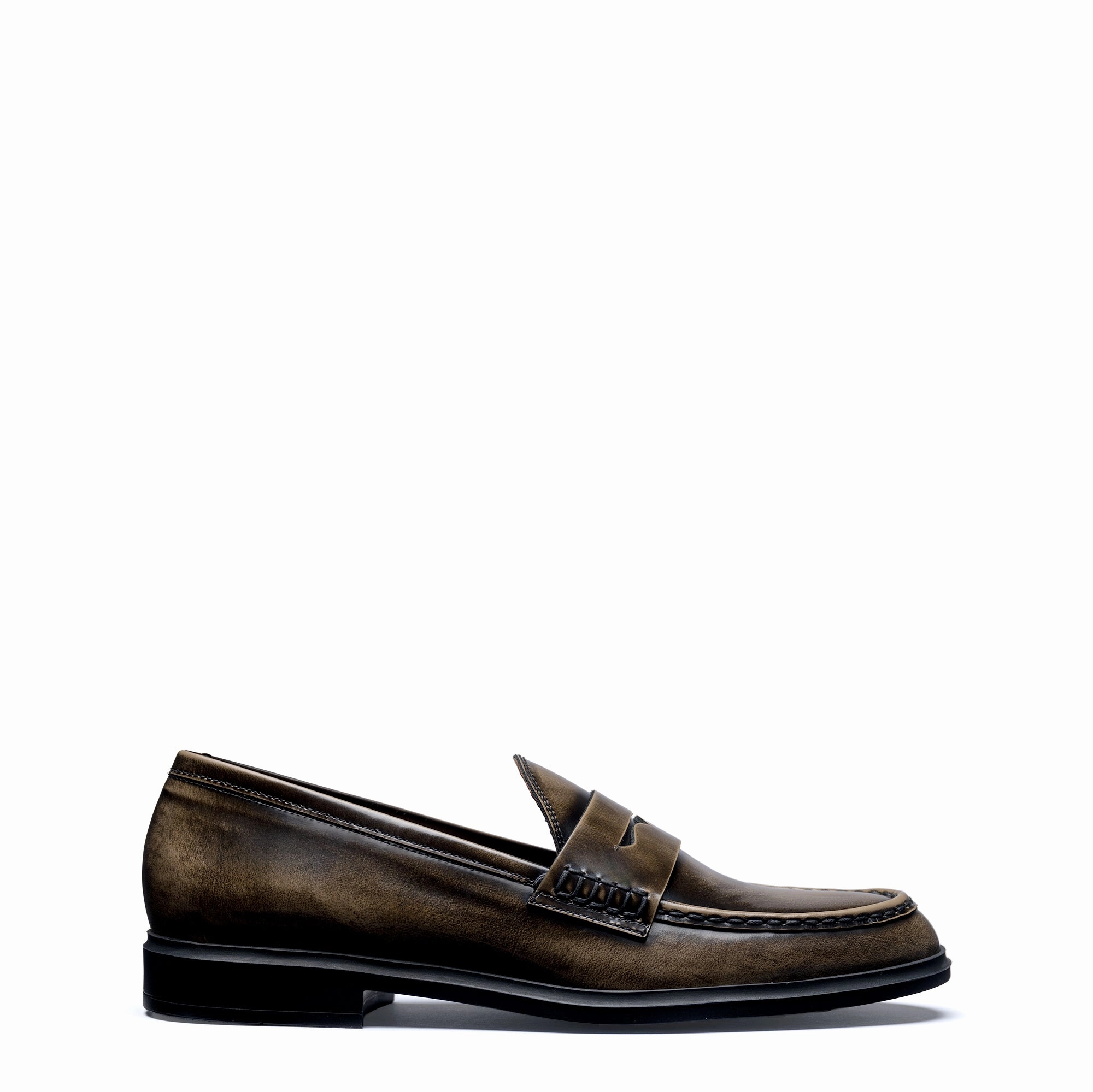 Authentic Pressure Distribution System Vend?me Blandine mocha spazzolato leather loafers