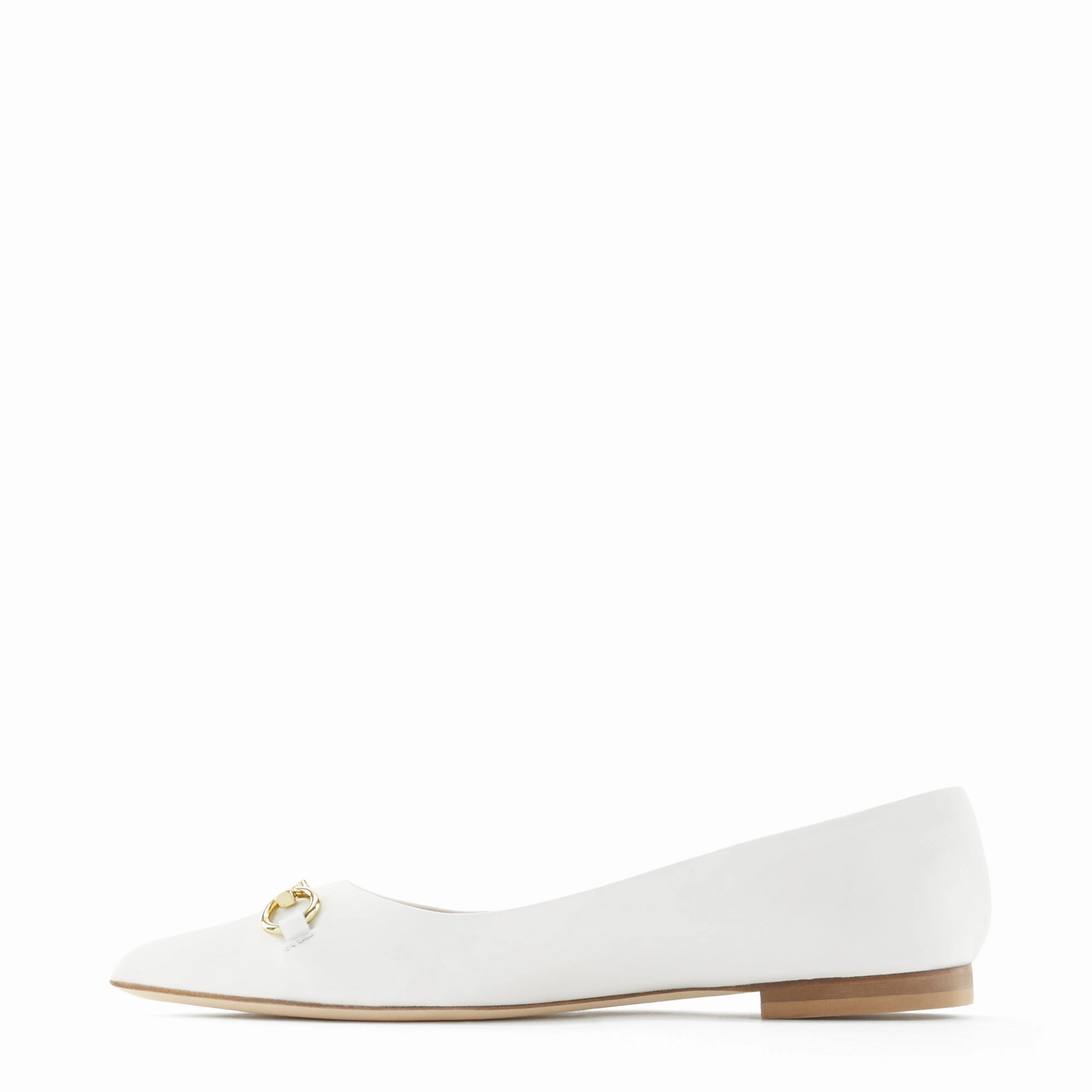 Vend?me Elita white calfskin leather ballerinas Special Occasion