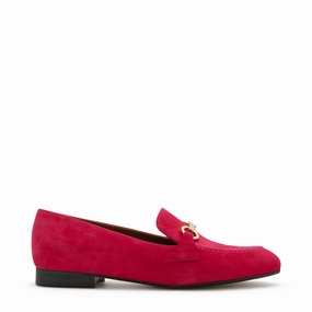 Sturdy Construction Vend?me Fleur fuchsia suede loafers