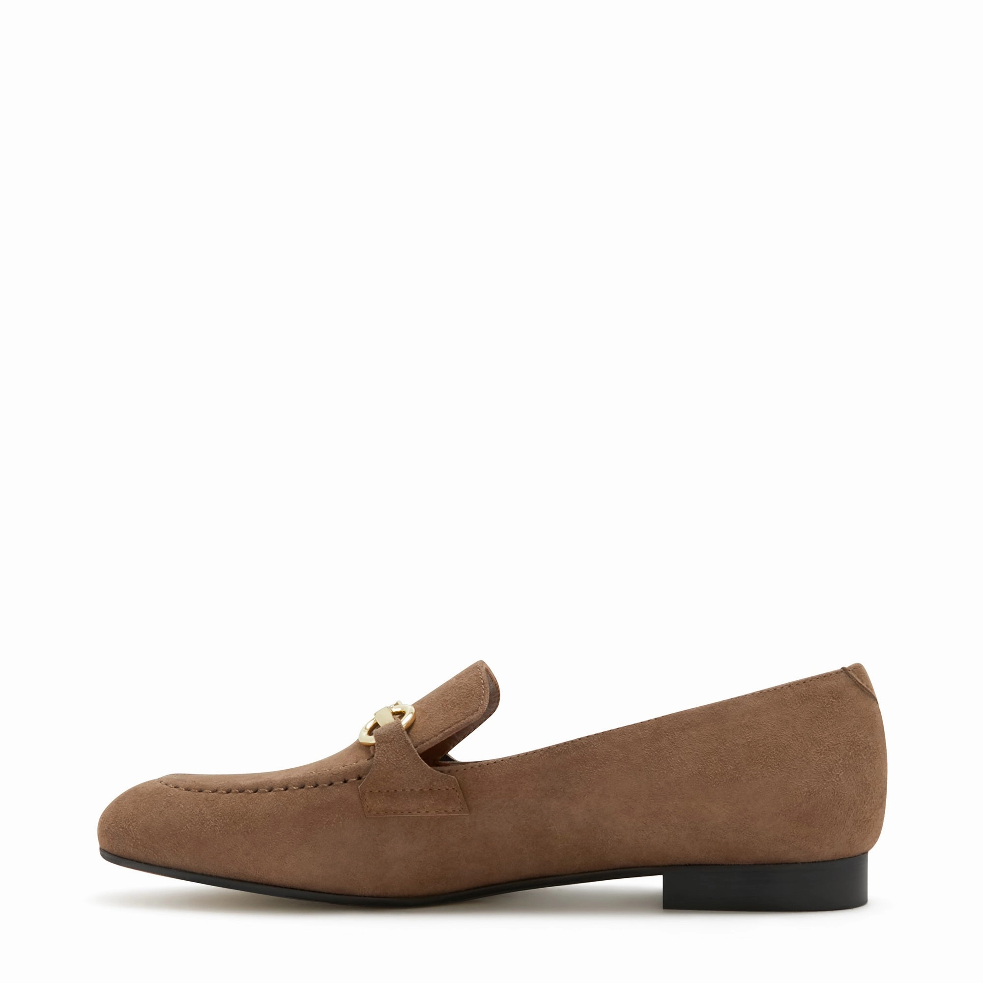 Non Marking Sole Vend?me Fleur taupe suede loafers