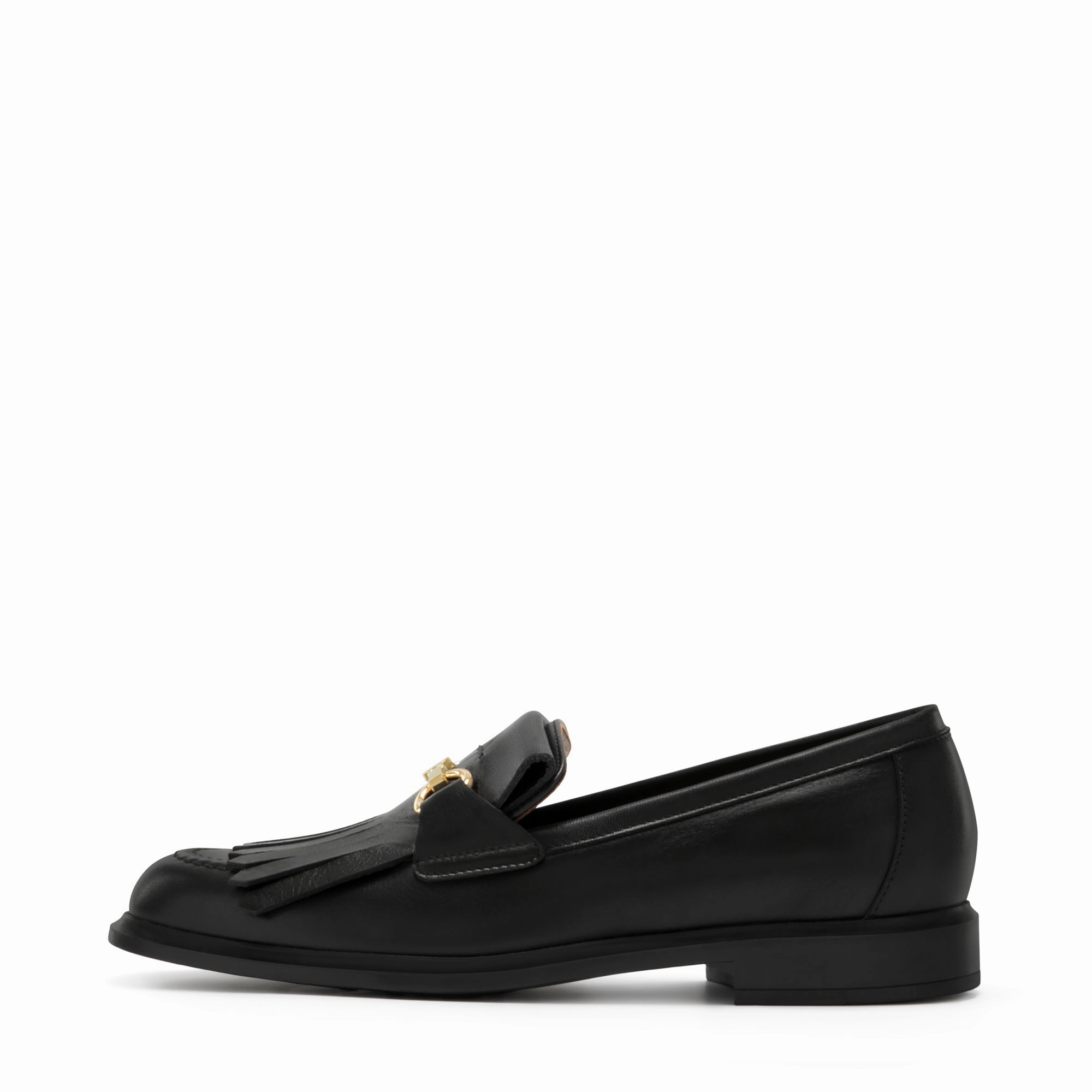 Cushioned durability Tailored arch Vend?me Lave black calfskin leather loafers