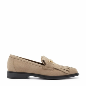 Vend?me Lave taupe suede loafers Cushioned Midsole