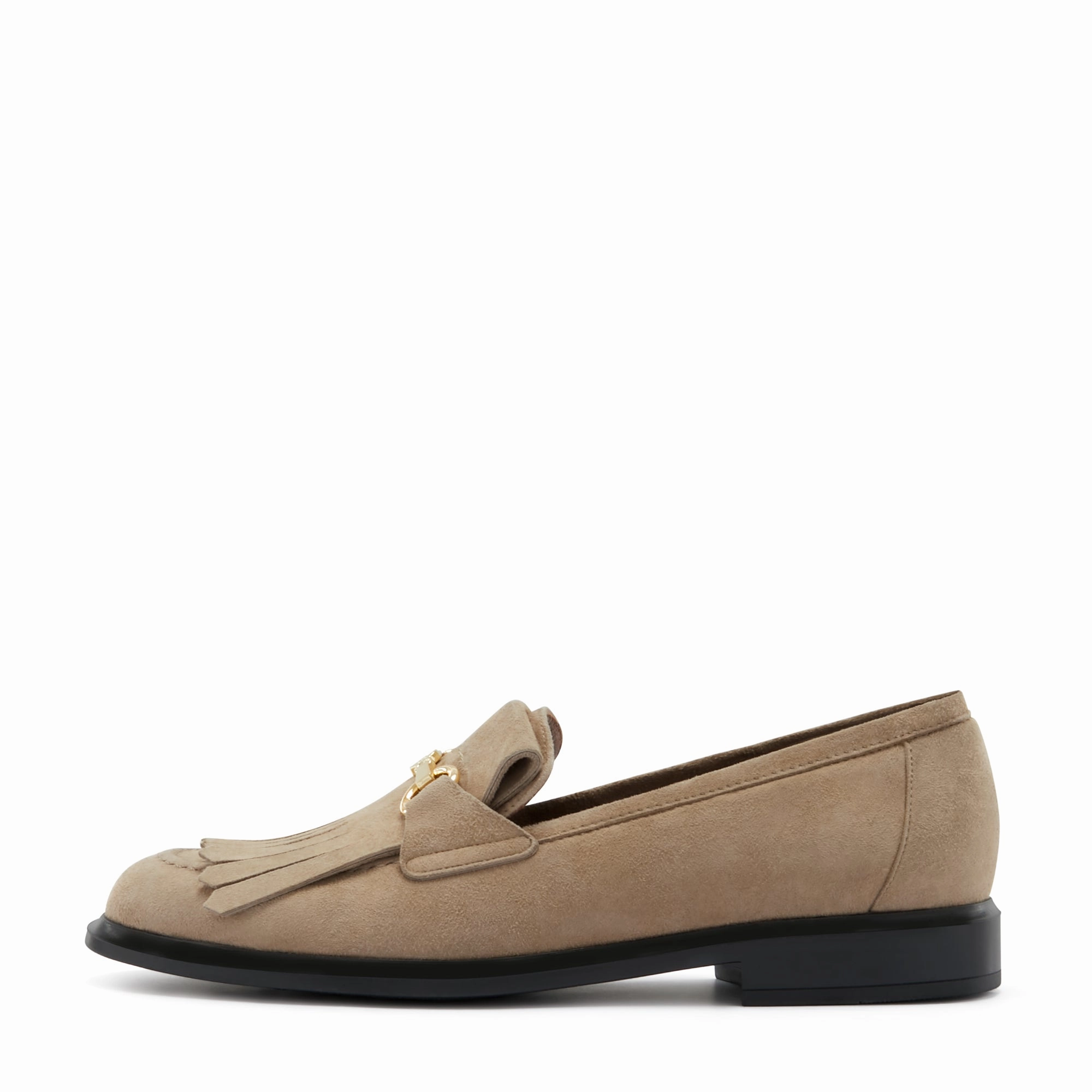 Vend?me Lave taupe suede loafers Good