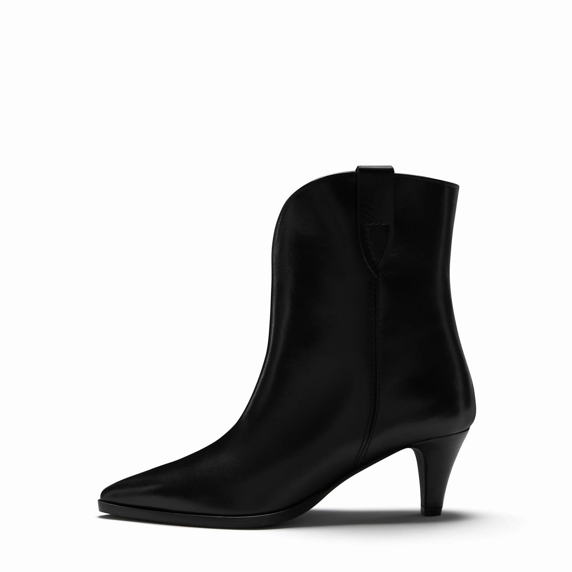 Vend?me Louane black calfskin leather boots High Rebound Foam Core moisture - wicking