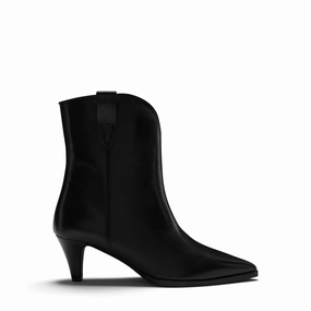 Boosted comfort snowboarders' control Vend?me Louane black calfskin leather boots