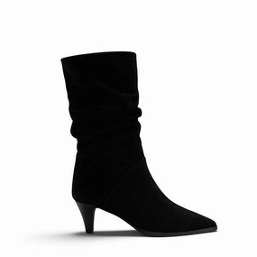 Street Wear school students' loafers Vend?me Margot black suede boots