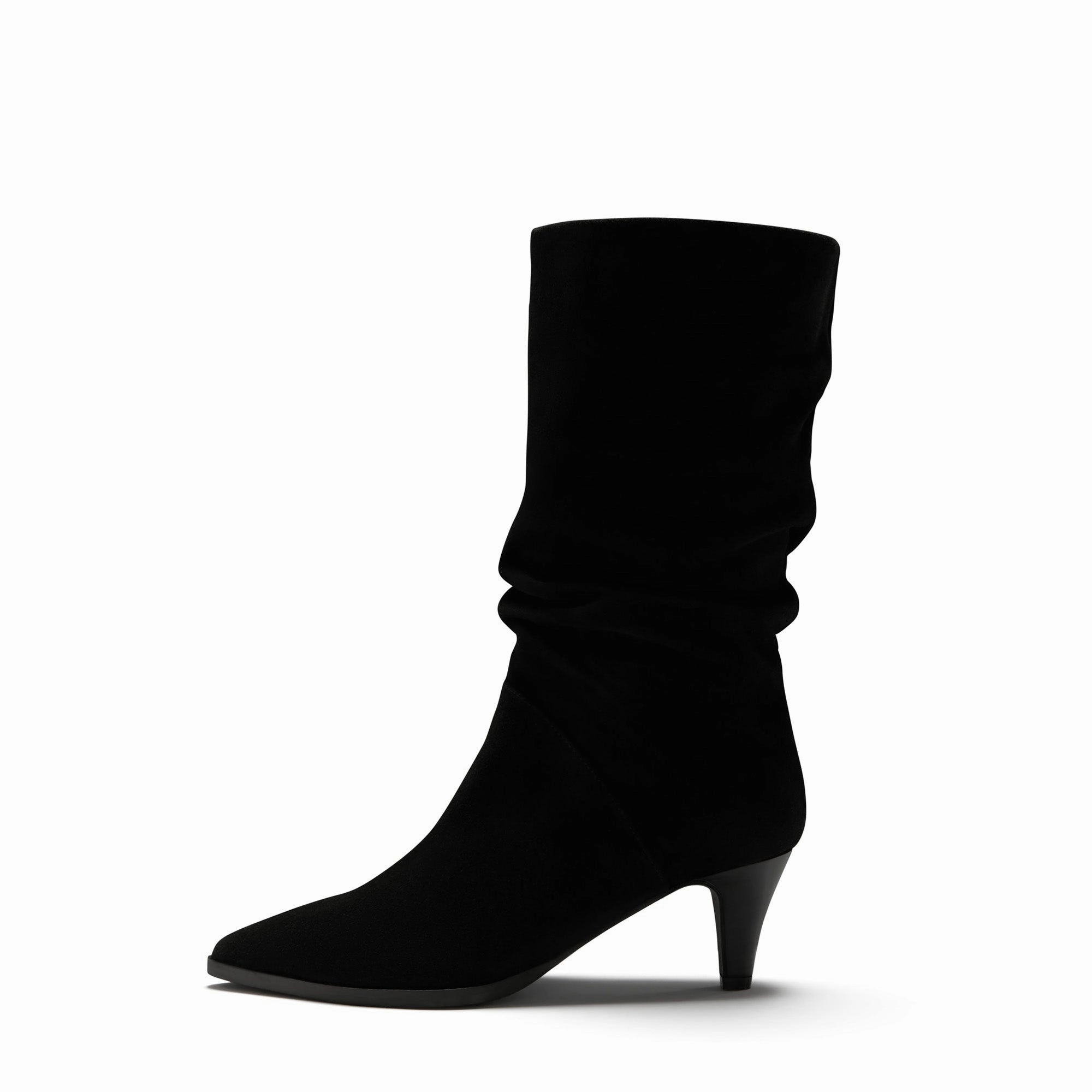 Vend?me Margot black suede boots Ultra-soft breathability