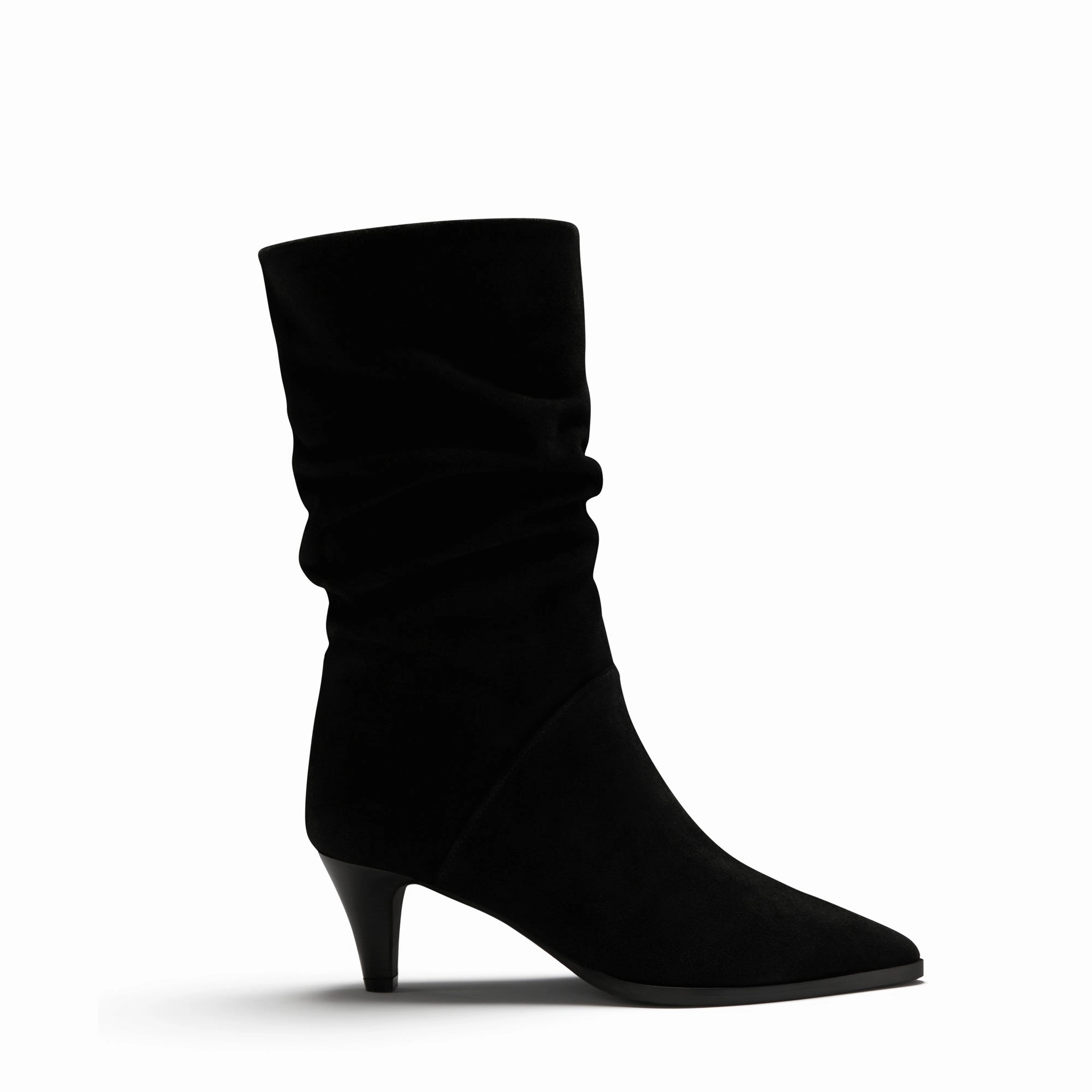 Street Wear school students' loafers Vend?me Margot black suede boots