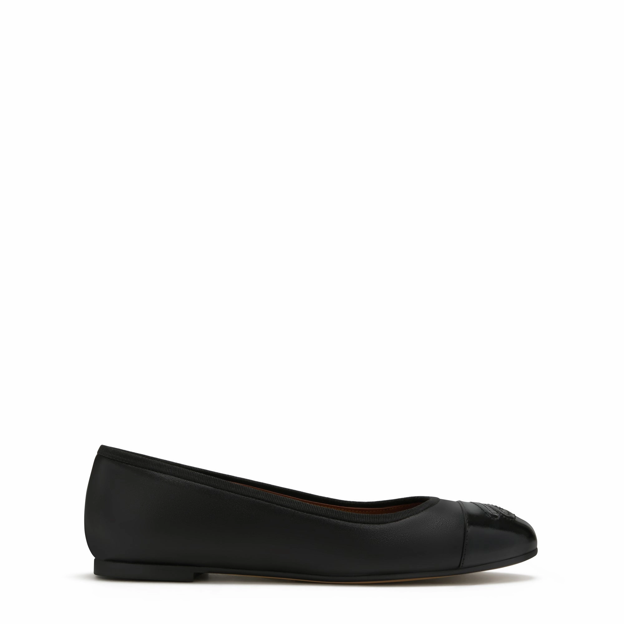 zip - closure Abrasion Resistant Material Vendo?me Ynes black calfskin leather ballerinas
