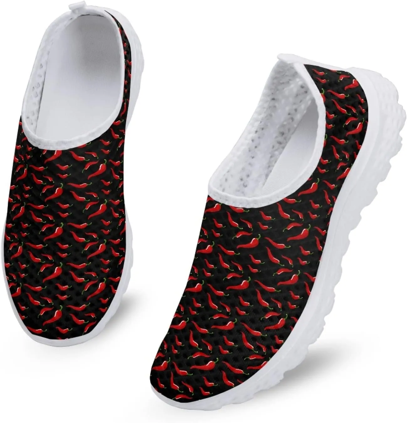 Veniyate Women's Walking Water Shoes Mesh Slip On Air Mesh Loafer Breathable Lightweight Running Sneakers