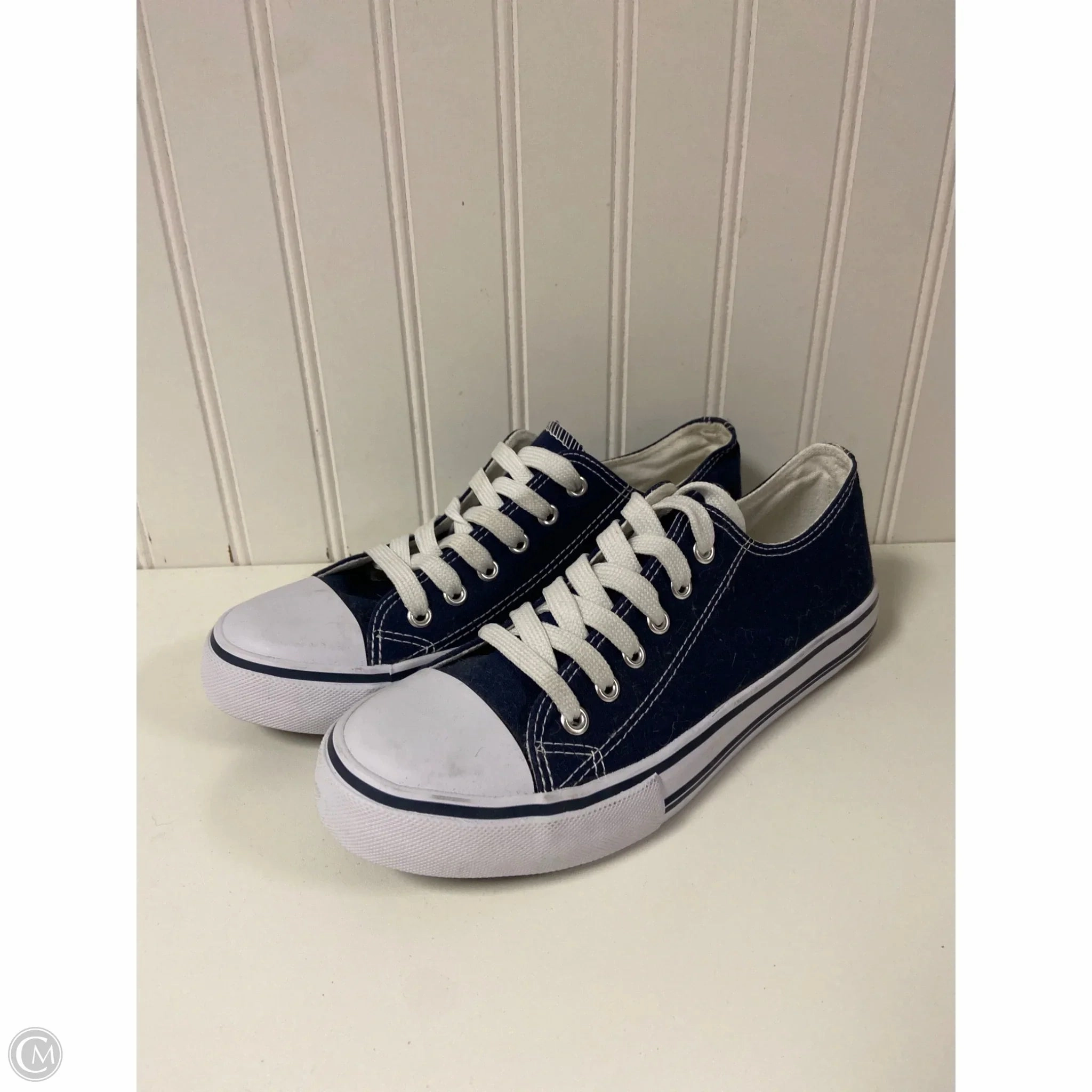 Comfort seekers Shoes Sneakers By Pierre Dumas In Blue & White, Size: 8