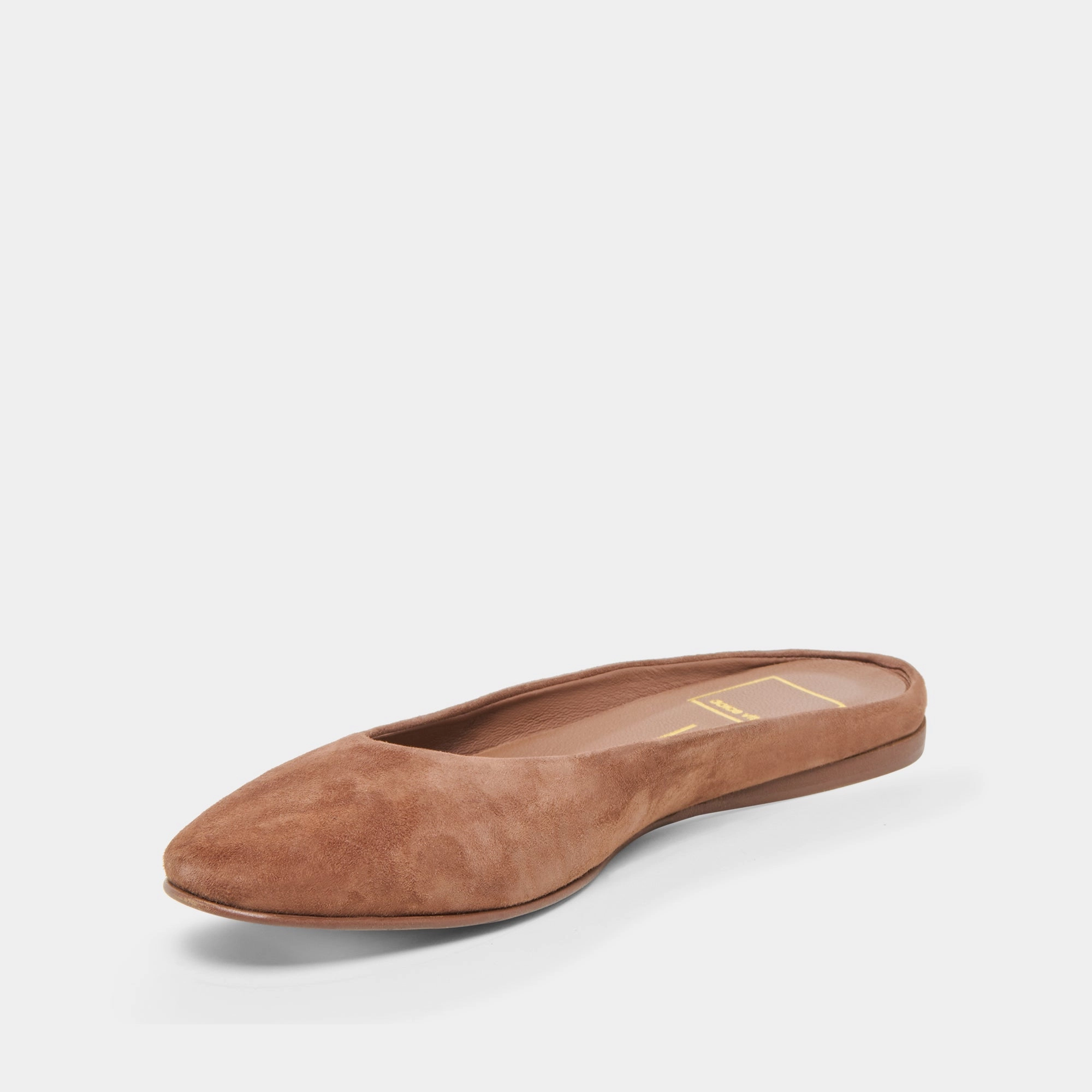 EILA FLATS DK BROWN SUEDE Indoor Use Removable