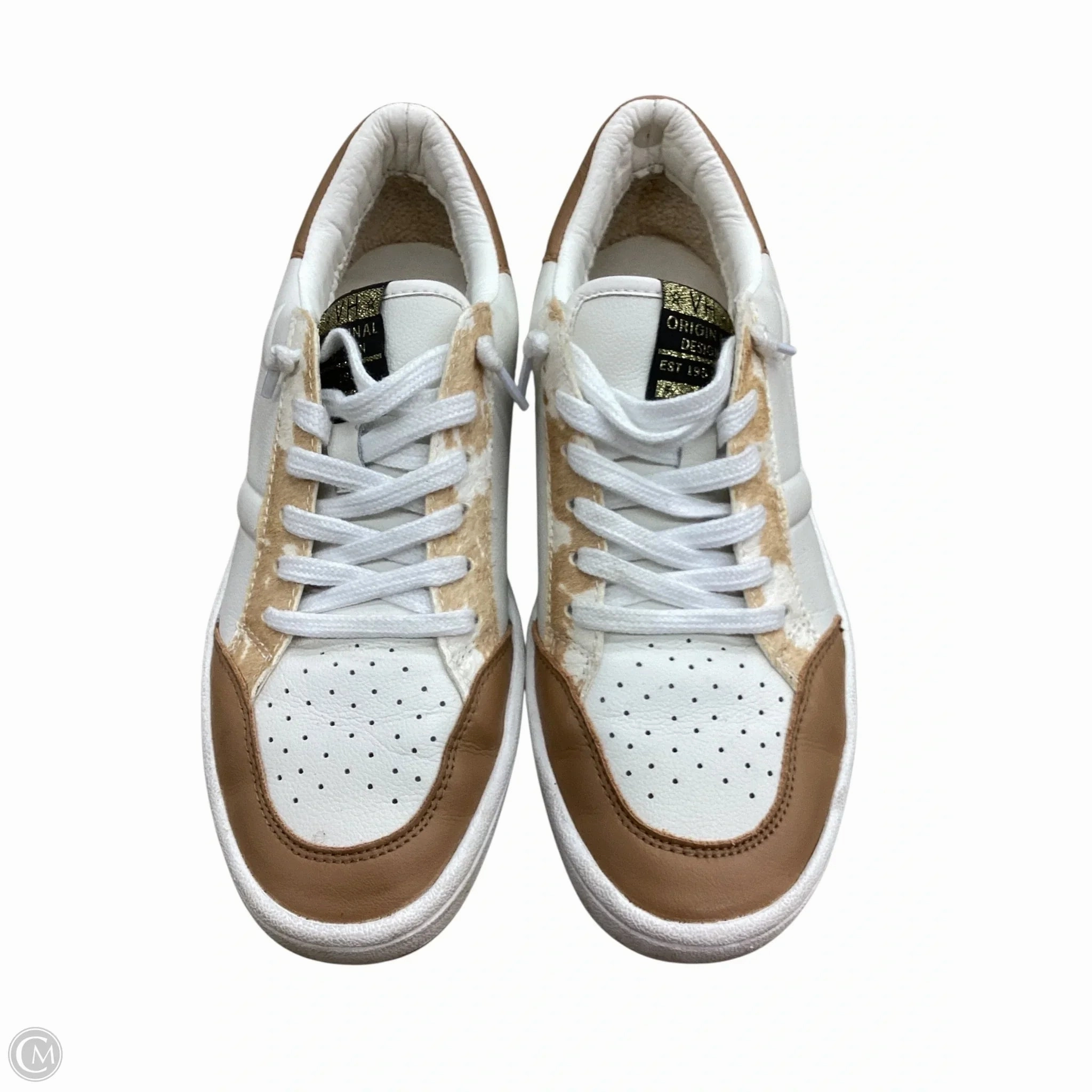 Shoes Sneakers By Vintage Havana In Tan & White, Size: 8.5 No Bulk