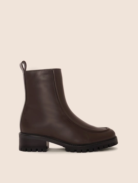 Vigo Dark Brown Lined Boot Modern Utility Padded Interior Rural Traveler