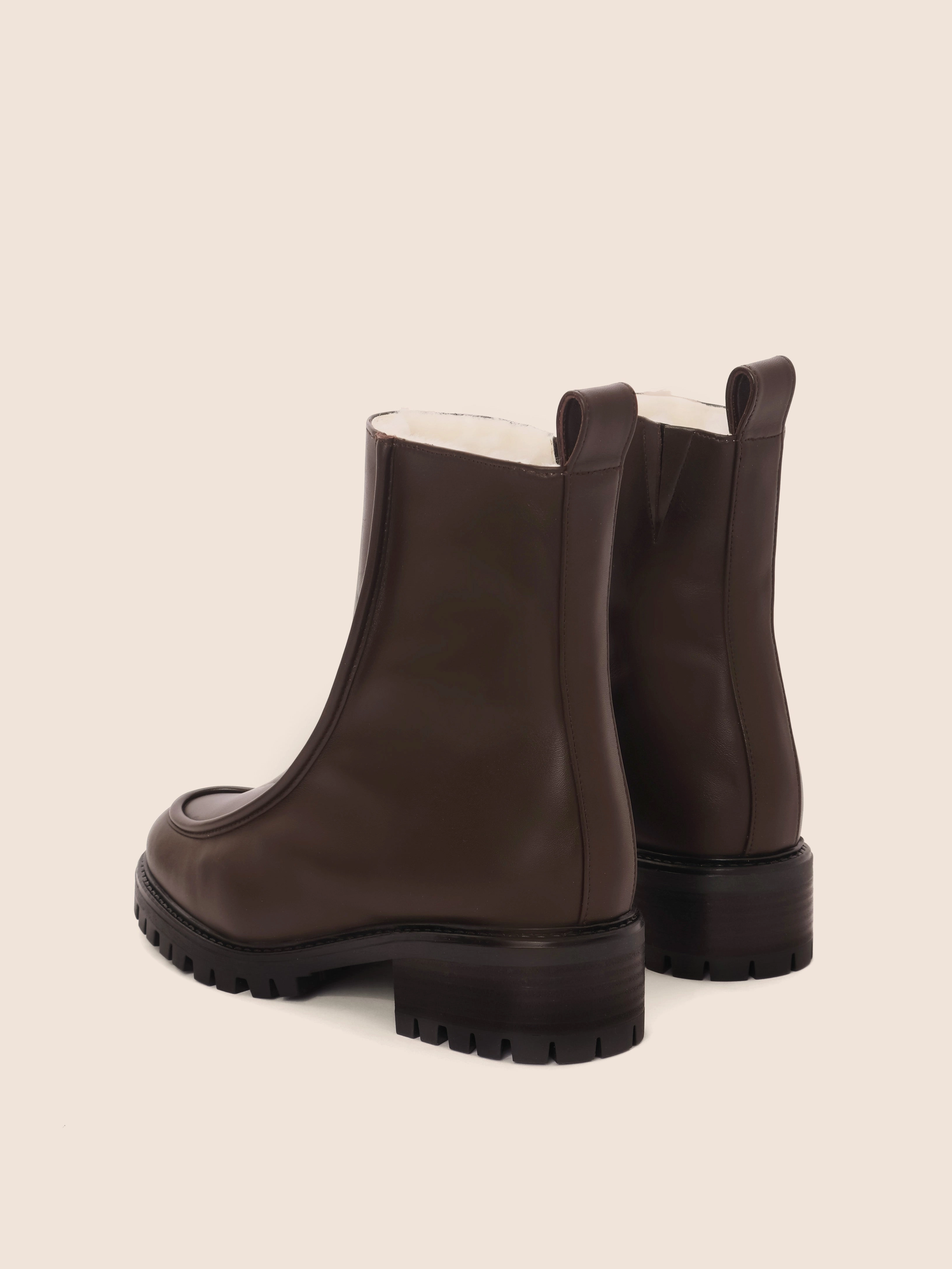waterproof construction Vigo Dark Brown Lined Boot