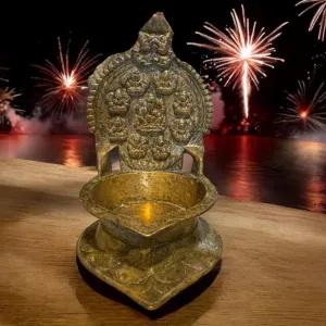 Vintage Brass Diya : 6