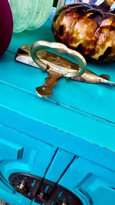 Vintage Brass Whale Door Knocker