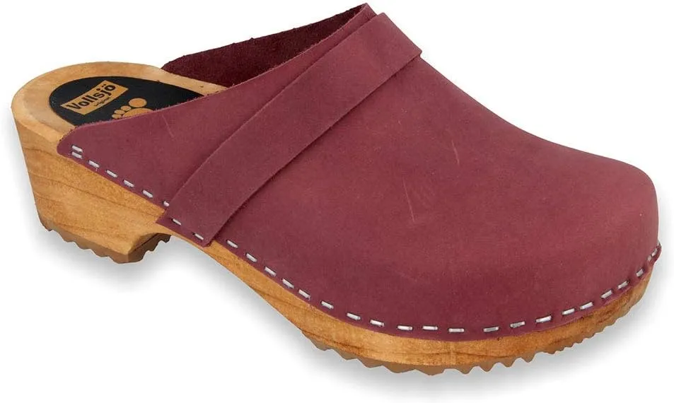 Vollsjo Women's Dark Blue Leather Clogs EU Size 9