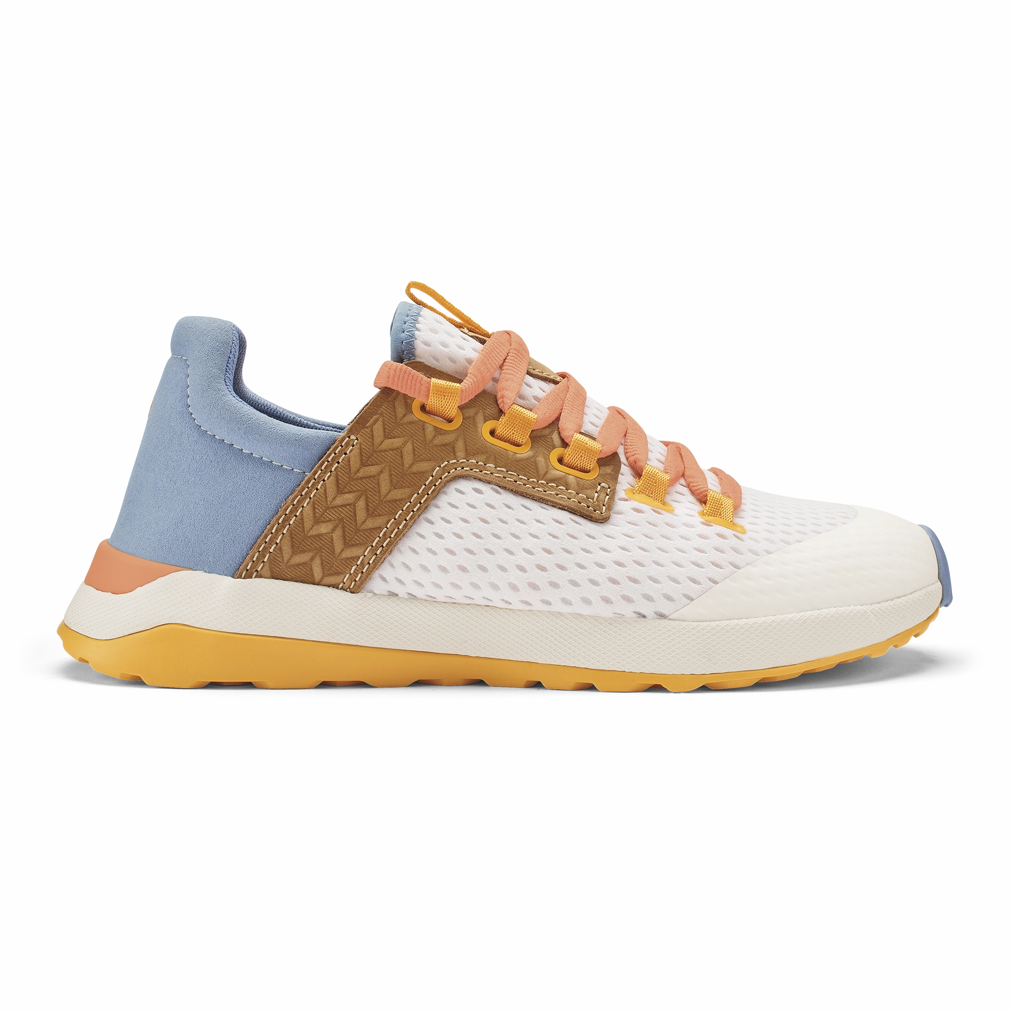 Wailuku - Bright White / Sea Ice Elastic Lacing Functional Edge