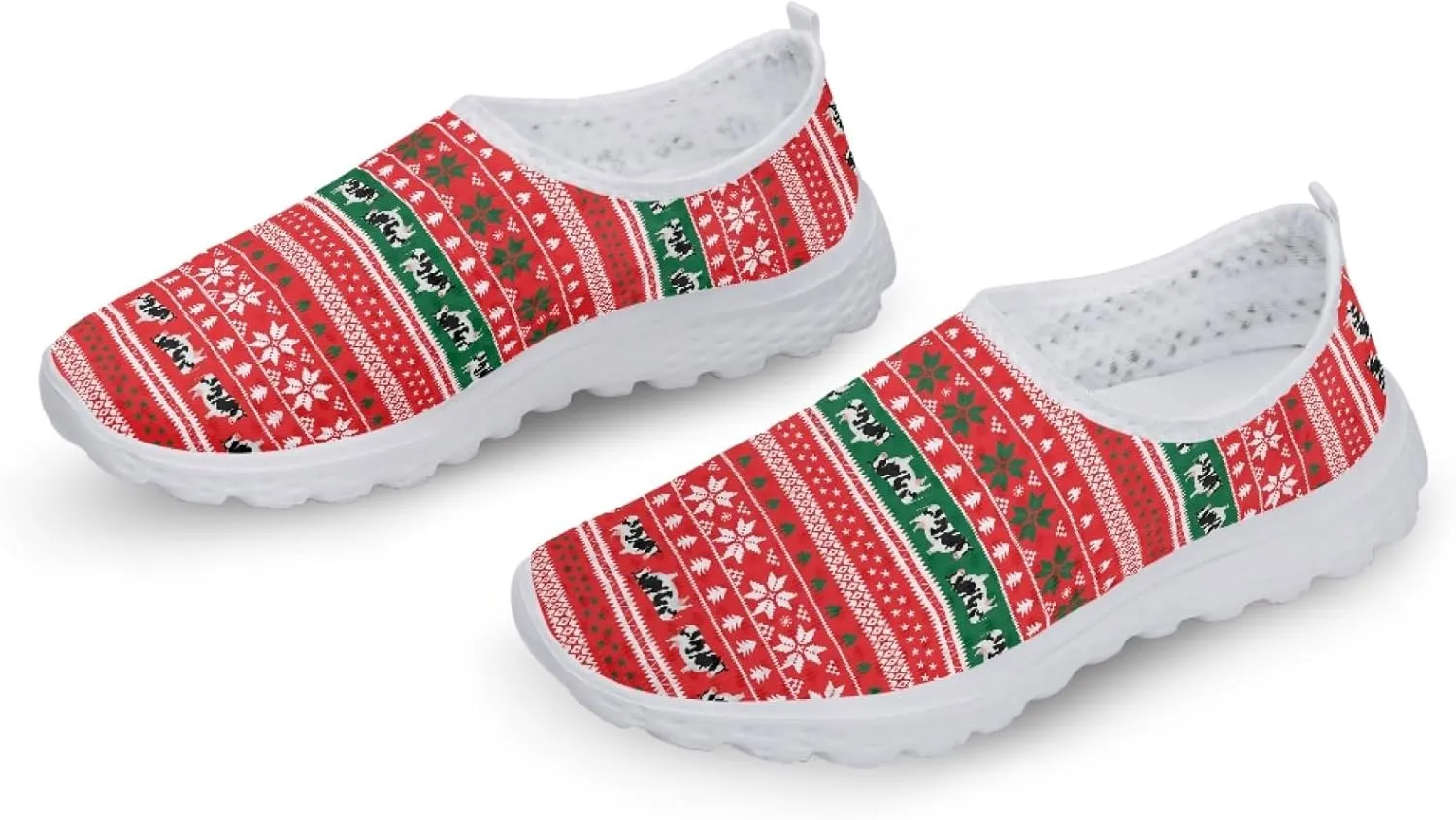 Walking Shoes Mesh Slip On Flats Loafer Breathable Lightweight Mesh Running Sneakers
