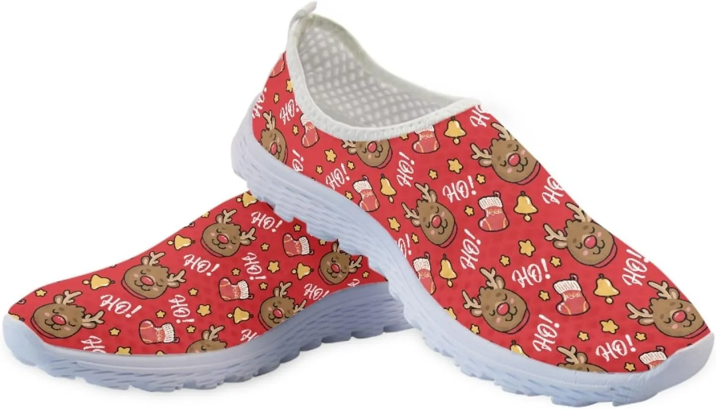 Walking Shoes Mesh Slip On Flats Loafer Breathable Lightweight Mesh Running Sneakers