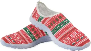 Walking Shoes Mesh Slip On Flats Loafer Breathable Lightweight Mesh Running Sneakers