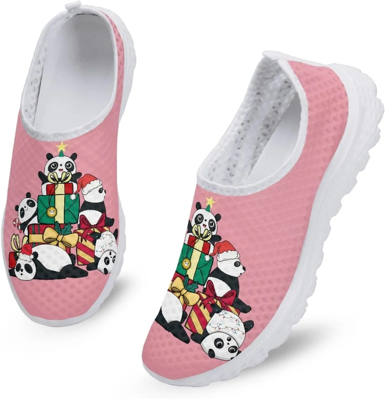 Walking Shoes Mesh Slip On Flats Loafer Breathable Lightweight Mesh Running Sneakers