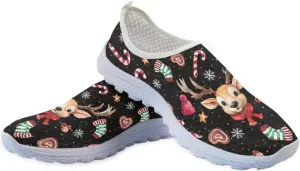 Walking Shoes Mesh Slip On Flats Loafer Breathable Lightweight Mesh Running Sneakers