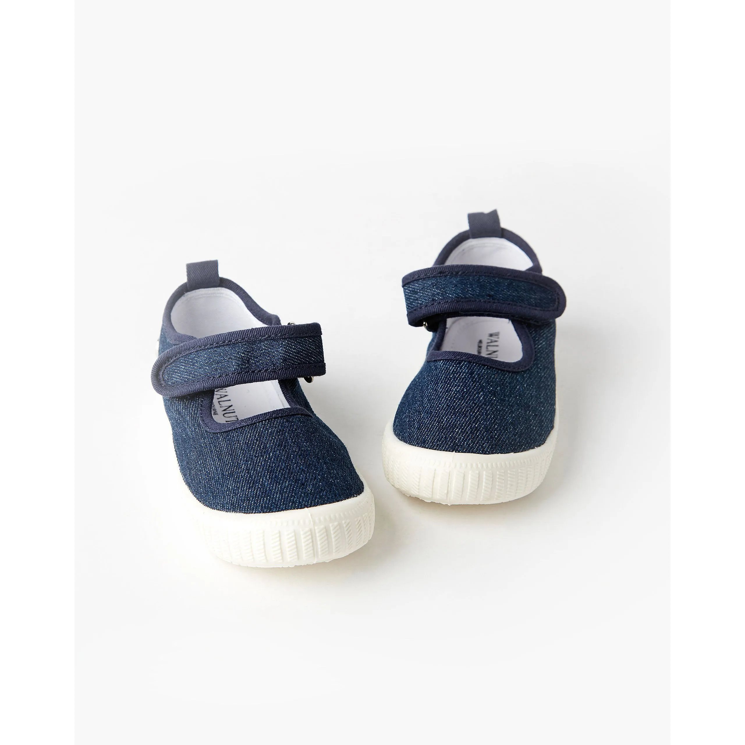 Walnut Canvas Mary Jane Denim