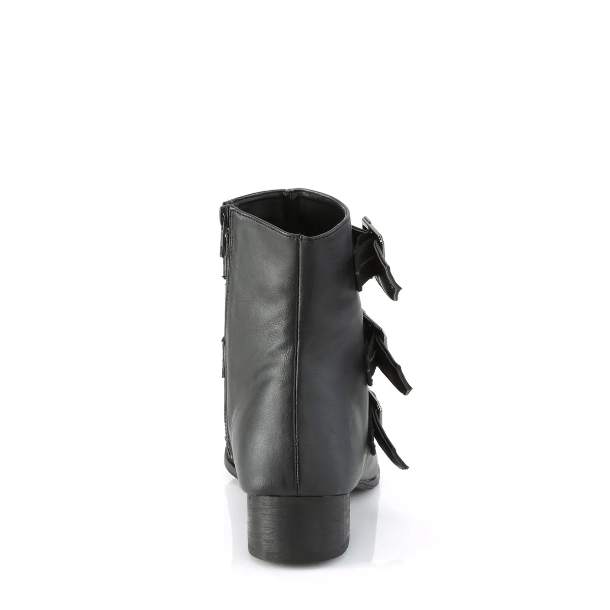 WARLOCK-50-C DemoniaCult Black Vegan Leather Sexy Unisex Boots (Alternative Footwear)