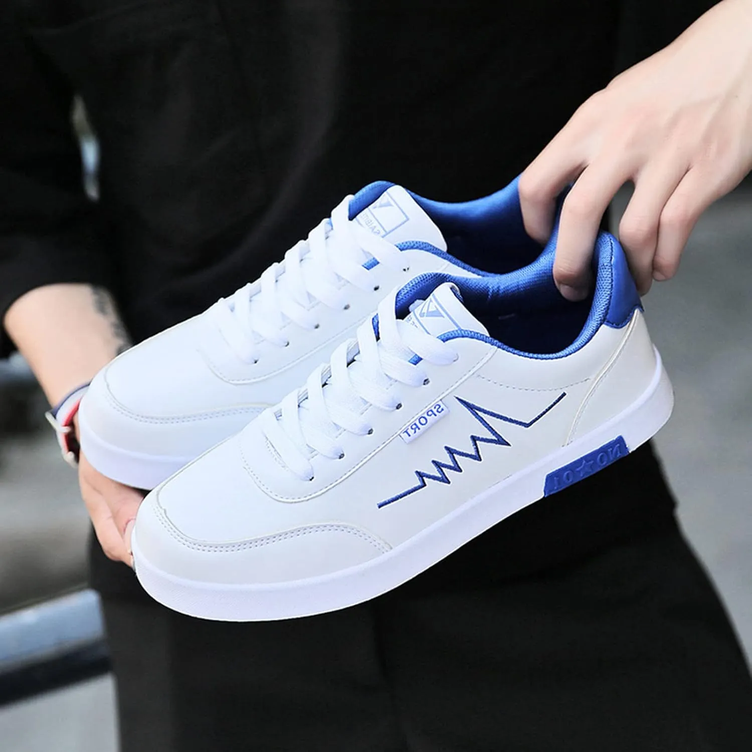 Warm Breathable Mesh Sports Casual Trainer Fabric Shoes Men's Casual Sneakers Mesh Breathable Walking Shoes