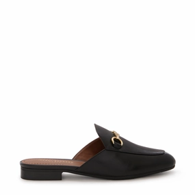 Adaptive Fit Vend?me Fleur black calfskin leather slipper loafers