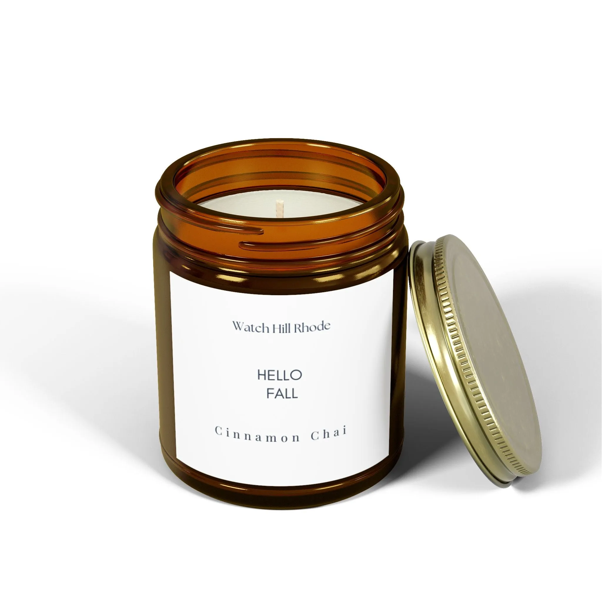 Watch Hill Rhode Scented Candle, Cinnamon Chai (4oz, 9oz)