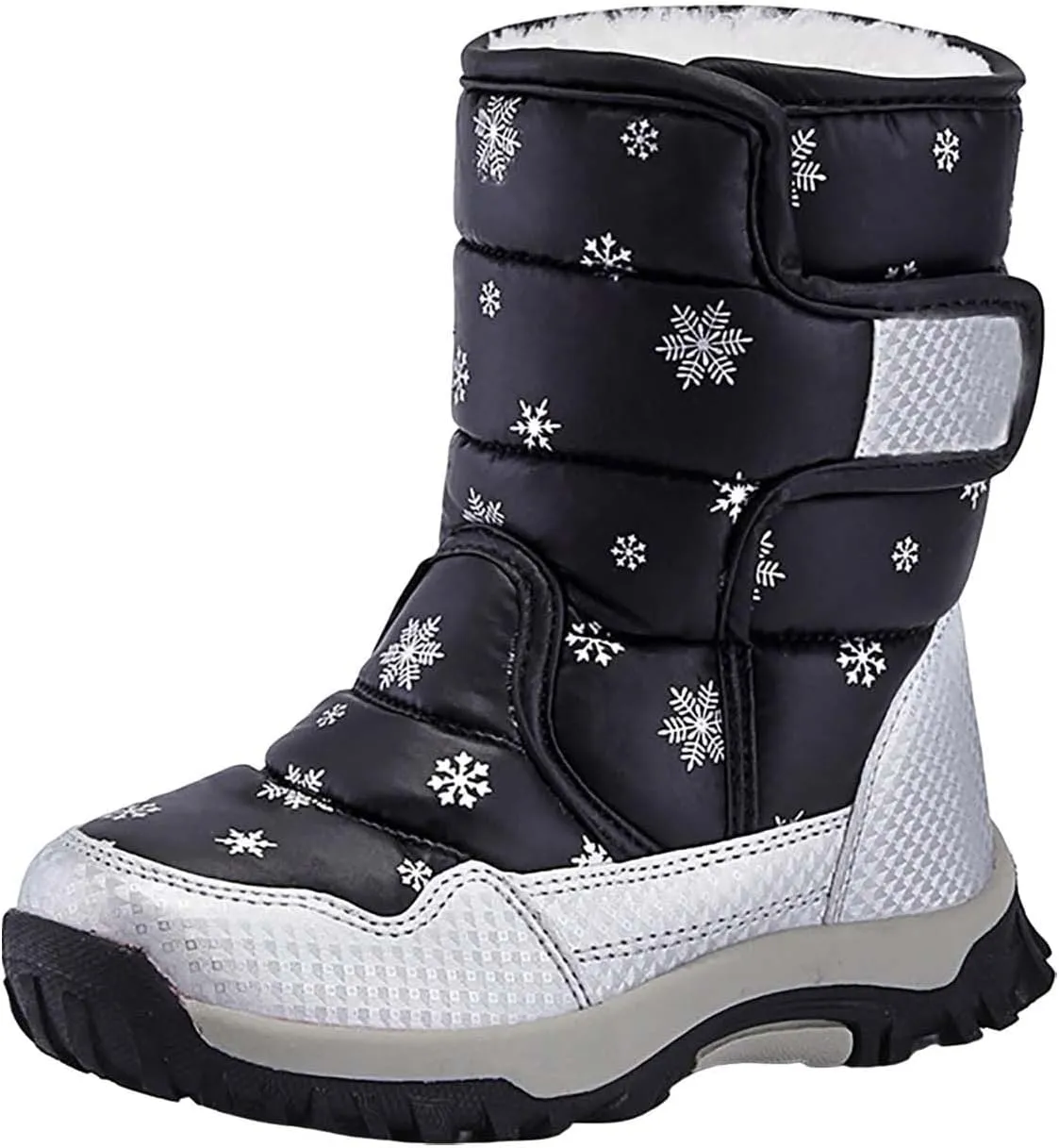 Water-proof Kids Snow Boots Girls Boys Toddlers Insulated Warm Fleece Lined Winter Outdoor Snow Boots for Children