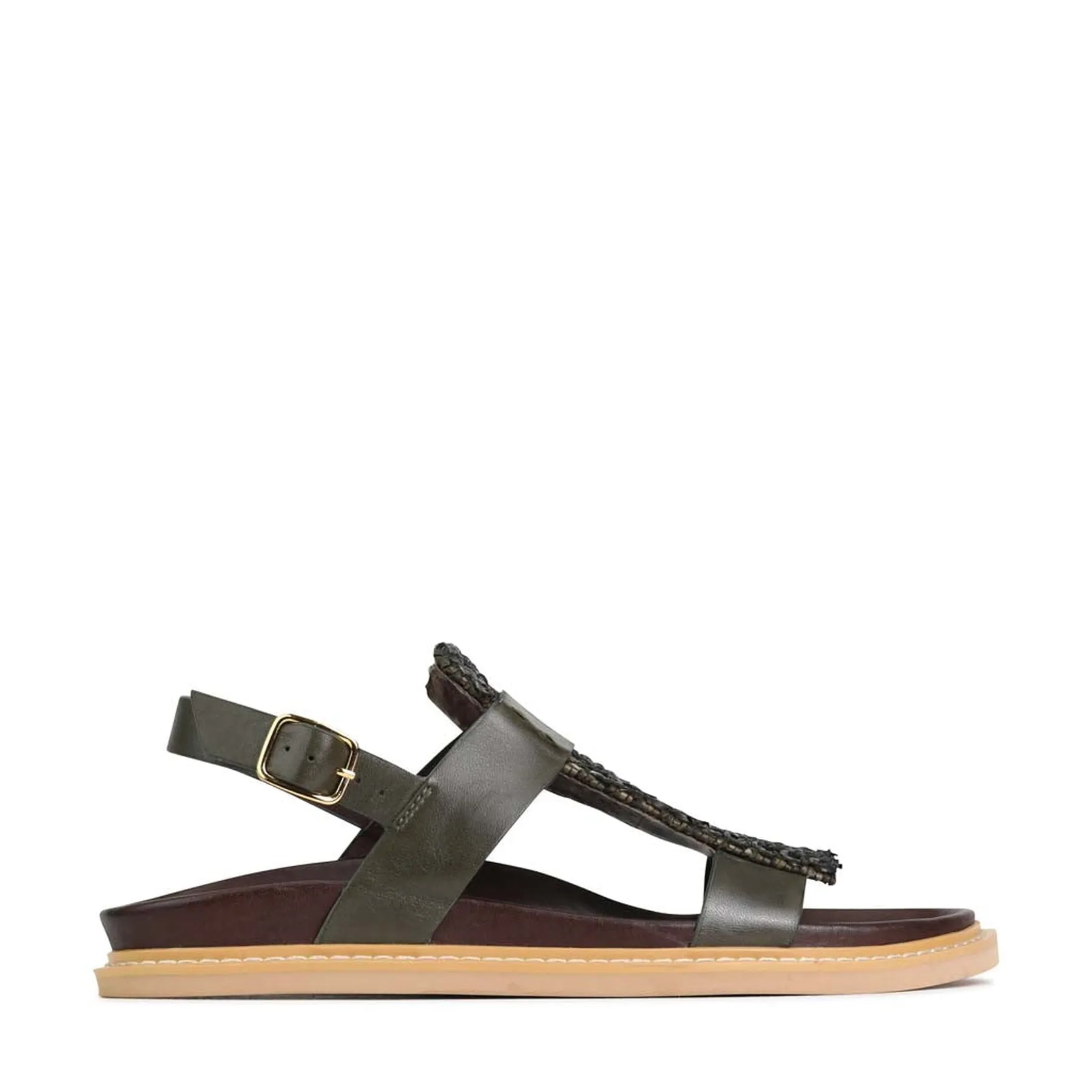 WEAVERS LEATHER SLING BACK SANDALS